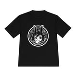 Dumplings anime unisex performance t-shirt by Weylin Kuro, black and white, DTF print