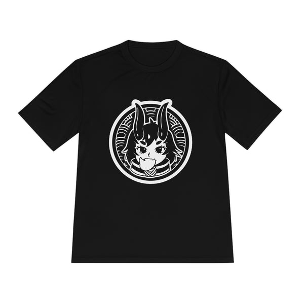Dumplings anime unisex performance t-shirt by Weylin Kuro, black and white, DTF print
