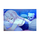 Sweet Dreams Midnight Hours anime matte poster, room mockup