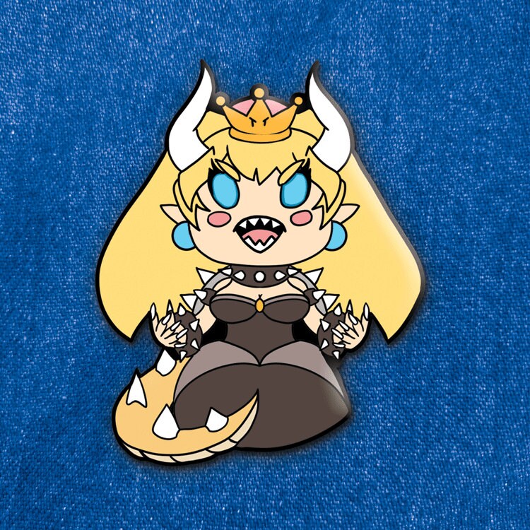 Mini Rawr Bowsette Pin