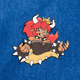 Bowsette hard-enamel lapel pin, packaging view