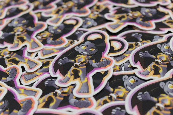 Seth Street Fighter V fan-art vinyl sticker by Weylin Kuro