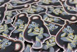 Seth Street Fighter V fan-art vinyl sticker, standing design