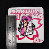 Sakura original-character enamel pin, packaging view