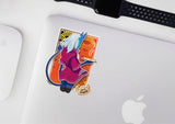 Devil Dumplings anime demon-girl vinyl sticker, detail view