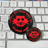 I Lost My Free Will at Eggman Land Sonic pin-back button, 1.25 and 2.25 inch