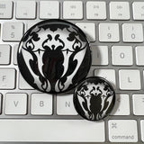 TWEWY Anguis Cantus serpent Noise emblem pin-back button, The World Ends With You fan art, 1.25 and 2.25 inch