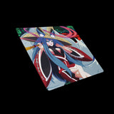 Kitsune fox gaming mouse pad, size comparison