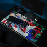 Kitsune fox gaming mouse pad, non-slip base view