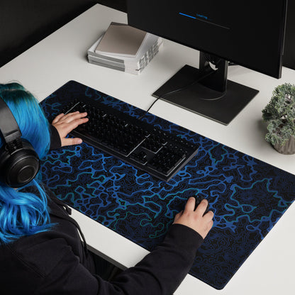 Topographic Stream Fishing Mousepad